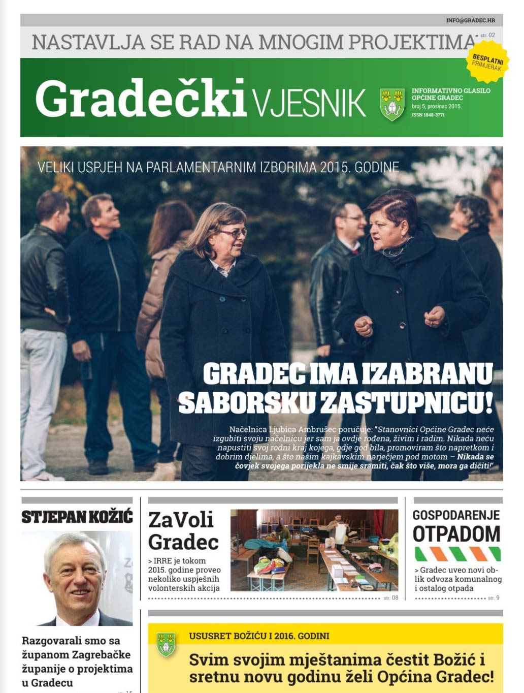 Gradečki vjesnik, prosinac 2015.
